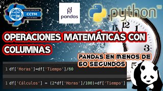 Operaciones con las columnas de un dataframe en Pandas | ⏰Pandas en menos de 60 segundos | Shorts