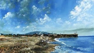 South Beach, Courtown - Time Lapse Painting