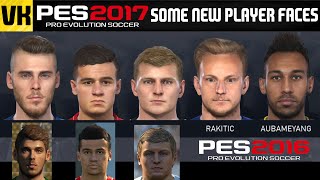 PES 2017: SOME NEW PLAYER FACES WITH PES 2016 COMPARISON! (FT. De Gea, Kroos, Coutinho + More)