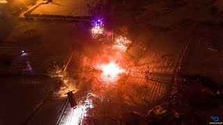 Крушение вертолета в Кременчуге. Аэросъемка. Dronarium.