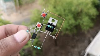 DIY PUSH ON/OFF SWITCH WITH MOSFET Z44N & OPTOCOUPLER PC817