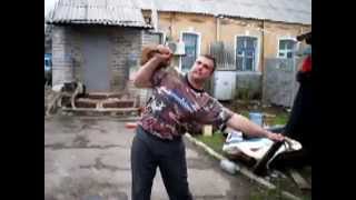 Подъем гири 77 кг. 77kg kettlebell push press
