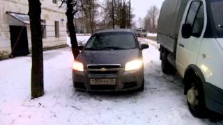дневные ходовые огни HPL Crossfire rev 2  в секции указателя поворота шевролет авео т250