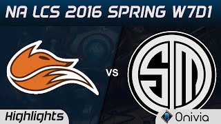 FOX vs TSM highlights NA LCS Spring 2016 W7D1 Echo Fox vs Team Solo Mid