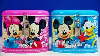 Disney Mickey Mouse Minnie Coin Bank Toys Kinder Joy Egg Shopkins Puppy Dog Pals PJ Masks