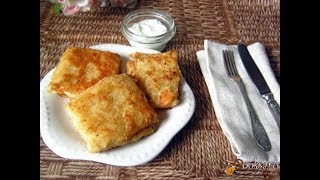 Шницель из капусты с сыром