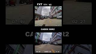 The comparison between FPV camera FXT T71 V2 and CADDX SDR2