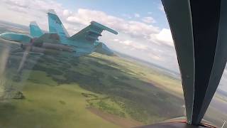 Командирские полеты экипажей бомбардировщиков Су-34 в Челябинской области