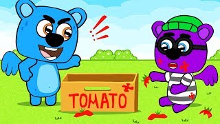 Children learn the rules of hygiene and prepare a delicious lunch ?‍?‍? Cute Family