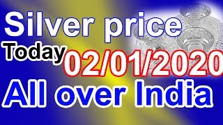 Silver rate today:silver price today in India (january 2020) silver rate