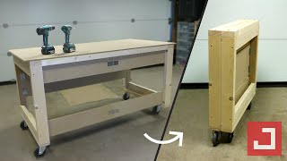 Un établi MOBILE et PLIABLE tout simple
