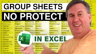 Why Cant You UnProtect All Excel Sheets In Group Mode - 2506