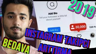 İnstagram Takipçi Artırma 2019 (Bedava şifresiz) %100 Oluyor Gerçek