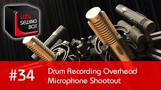Drum Recording Overhead Microphone Shootout (Neumann, Royer Labs, Sennheiser) - #34 LIZIs SEWING BOX