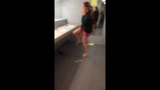 Sorority girl kills her first roach...