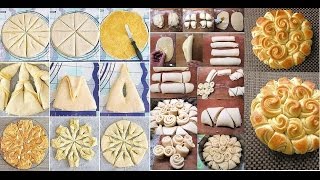 Выпечка Схемы складывания теста Выкладывание блюда красиво