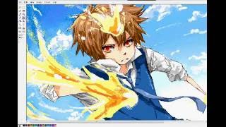 KHR :Drawing Dying Will Tsuna on MSpaint