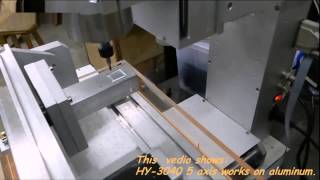 Мини фрезерный станок с ЧПУ HY-3040 5 осей