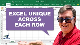 Excel Unique Across Each Individual Row - 2519