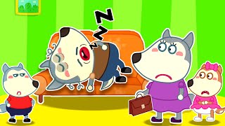 Daddy is Tired - Mommy, Don't Be Angry with Daddy! | Funny Cartoon for Kids | @mommywolf