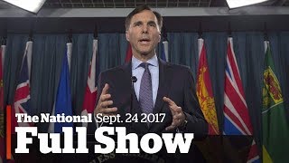 The National for Tuesday October 24, 2017: Quebec's new bill, dying in hospice care