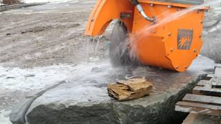 rock cutting with Echidna excavator saw