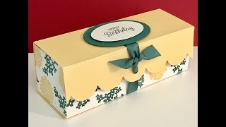 Large Elegant Gift Box with Beautiful Bouquet - Video Tutorial with Stampin' Up Products