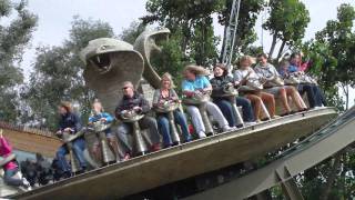 On Kobra Ride in Chessington World of Adventure