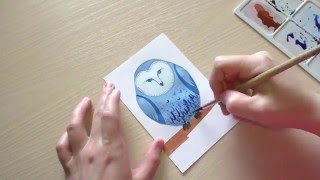 как нарисовать сову