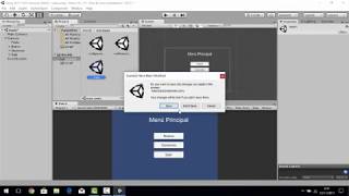 Menu UI Unity 3D C#