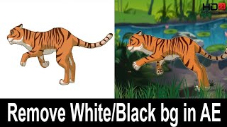 How to remove white/Black background in after effects | HD