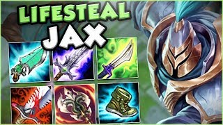 THIS NEW FULL LIFESTEAL JAX BUILD IS GENIUS!! NEW LIFESTEAL JAX TOP GAMEPLAY! - League of Legends