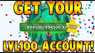 AGAR.IO HOW TO GET LEVEL 100 SKIN IN UNDER 1 MINUTE!