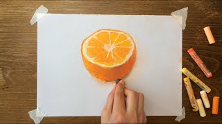 ORANGE pastel - АПЕЛЬСИН пастелью