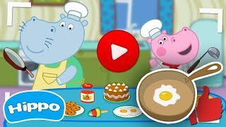 Гиппо ? Кулинарное шоу ? Рецепт Яичницы ? Мультик игра для детей (Hippo)