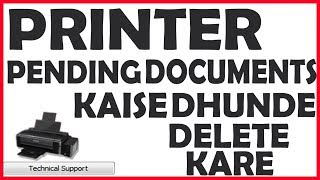 how to delete pending printing documents any printers
