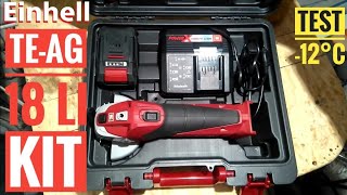 Einhell TE-AG 18 Li Kit X-Change TEST -12°C