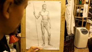 Обучение рисунку.Фигура. 13 серия. Короткий рисунок