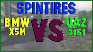 BMW X5M VS УАЗ 3151 || SPINTIRES