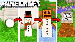 ŻYCIE BAŁWANA W MINECRAFT || OD NARODZIN DO ŚMIERCI!
