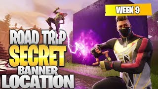 Fortnite Battle Royale Season 5 Week 9 Secret BANNER Location (“Road Trip” Challenges)