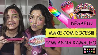 DESAFIO MAQUIAGEM COM DOCES COM FASHION TEEN! ? Bela Almada