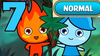 LuckyBoy And PrettyGirl 2 Level 7 Normal Android Walkthrough Forest Temple Maze Fireboy & Watergirl