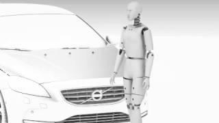 Volvo Pedestrian Airbag Technology Simulation