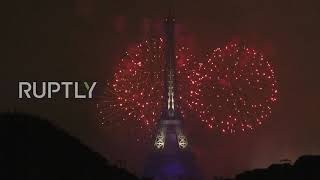 France: Thousands gather in Paris to watch Eiffel Tower fireworks for Bastille Day
