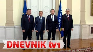 Izetbegović i Čović napravili incident pred Donaldom Tuskom