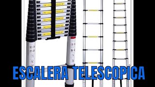 Leapair Escalera Telescópica de Aluminio Extendido, hasta 3.8 metros
