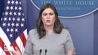 WATCH: Sarah Sanders holds White House news briefing