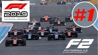 F1 2019 Career Mode #1 - F2 DEBUT! (No Commentary)