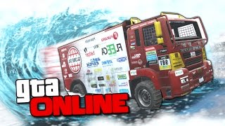 БЕЗУМНЫЕ ГОНКИ НА ГРУЗОВИКАХ ПО ЦУНАМИ В GTA 5 ONLINE ( ЖЕСТЬ )